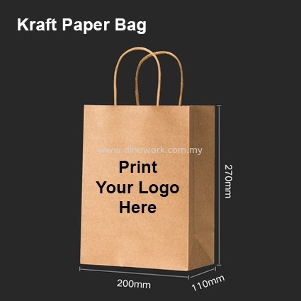 Kraft Paper Bag 20x27x11 Kraft Paper Bag Bag Series Johor Bahru (JB), Malaysia Supplier, Wholesaler, Importer, Supply | DINO WORK SDN BHD