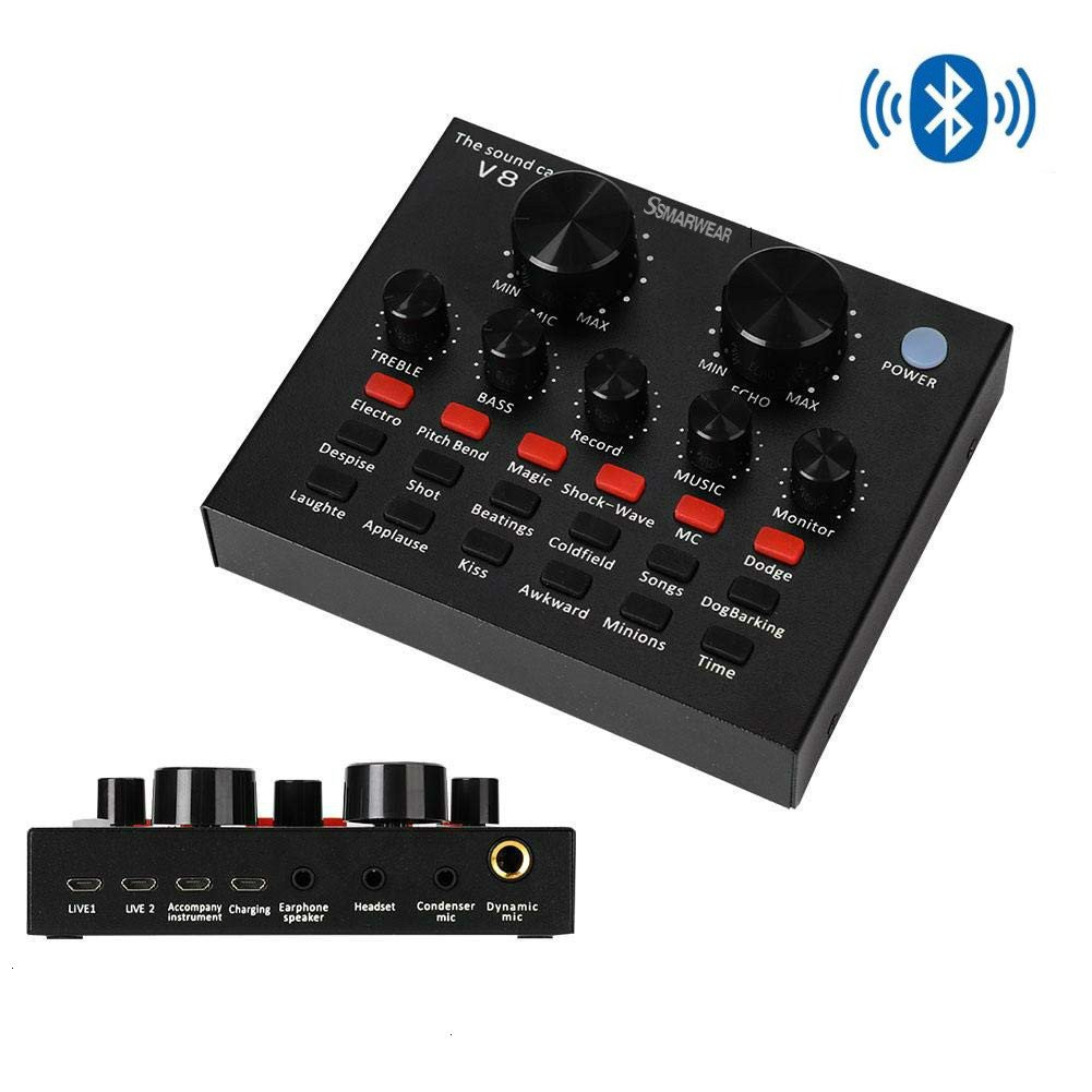 V8 Live Sound Card Microphone Sound Card Microphone Accessories