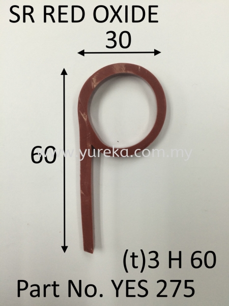 YES275 Red P Profile Silicone Rubber Extrusion Rubber Extrusion Malaysia, Kuala Lumpur (KL), Selangor, Johor Bahru (JB) Manufacturer, Supplier, Supply, Supplies | Yureka Sdn Bhd