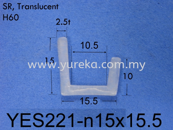 YES221 Clear n or u Profile Silicone Rubber Extrusion Rubber Extrusion Malaysia, Kuala Lumpur (KL), Selangor, Johor Bahru (JB) Manufacturer, Supplier, Supply, Supplies | Yureka Sdn Bhd