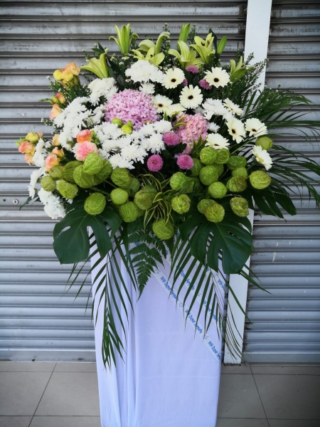 Condolence 011 Condolence Sympathy Flower Stand Johor Bahru (JB), Malaysia, Ulu Tiram Supplier, Suppliers, Supply, Supplies | HV A Flower House