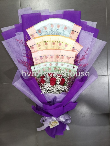 Money Roses Bouquet 003 Money Bouquet Johor Bahru (JB), Malaysia, Ulu Tiram Supplier, Suppliers, Supply, Supplies | HV A Flower House