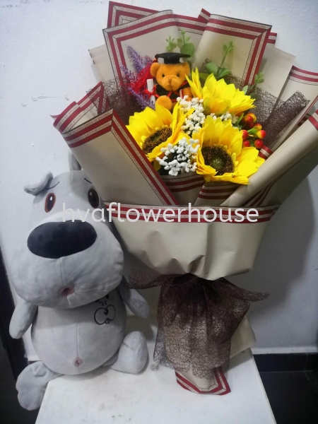 Artificial Sunflower 006 Artificial Flower Bouquet Johor Bahru (JB), Malaysia, Ulu Tiram Supplier, Suppliers, Supply, Supplies | HV A Flower House