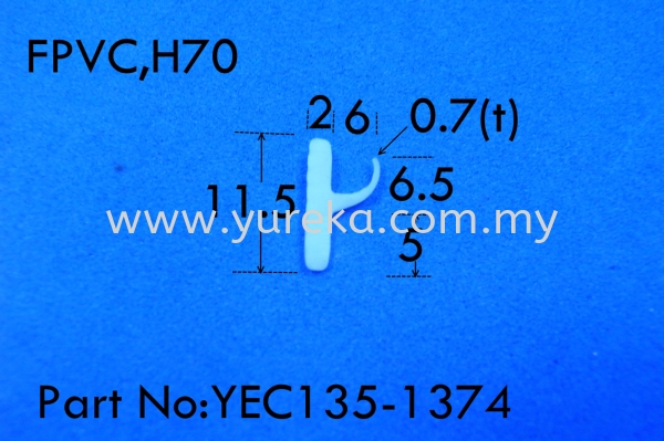 YEC-135-1374 FPVC TPE Rubber Extrusion Rubber Extrusion Malaysia, Kuala Lumpur (KL), Selangor, Johor Bahru (JB) Manufacturer, Supplier, Supply, Supplies | Yureka Sdn Bhd