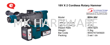 CORDLESS ROTARY HAMMER 18VX2