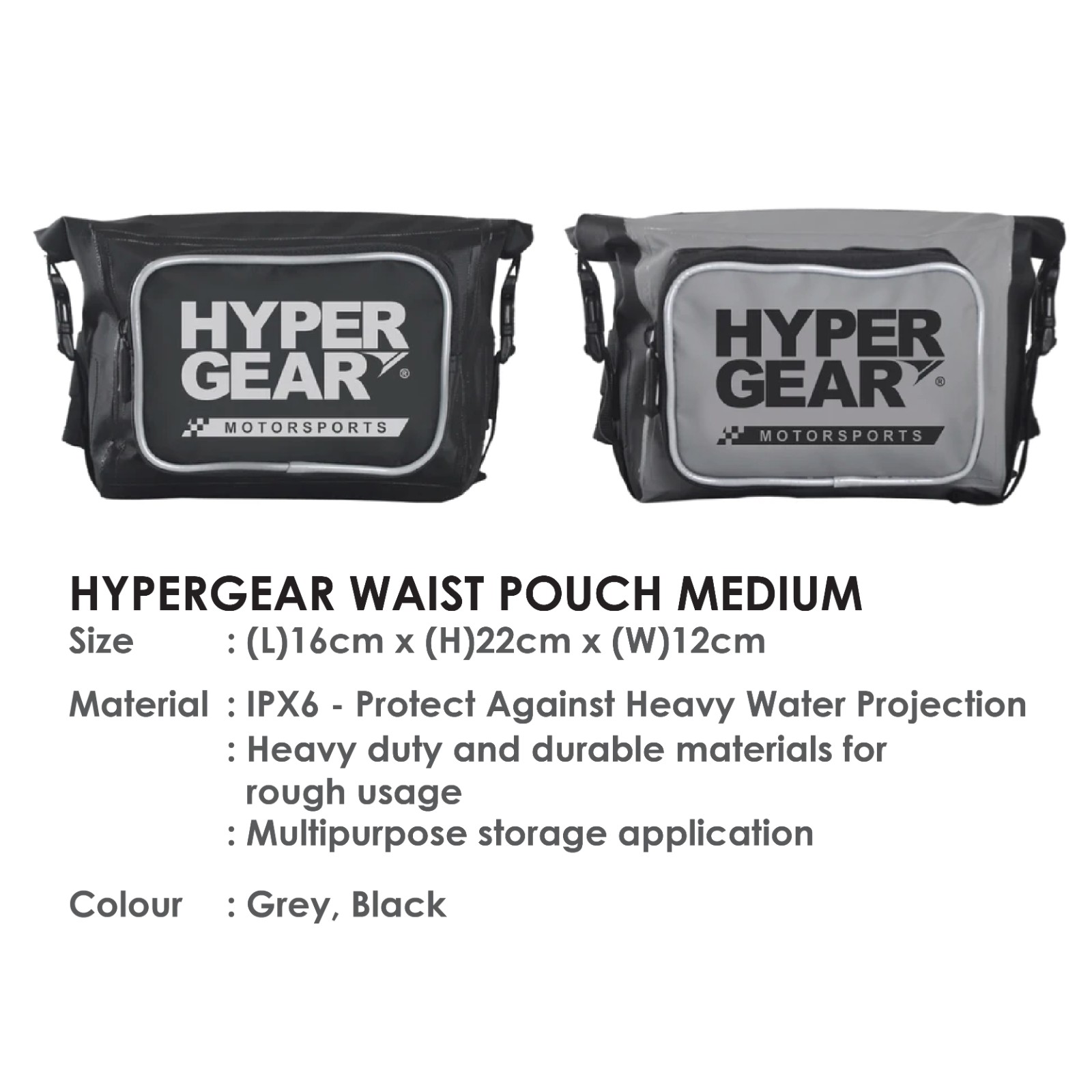 HYPERGEAR WAIST POUCH MEDIUM BRAND HYPERGEAR Bag Johor Bahru JB