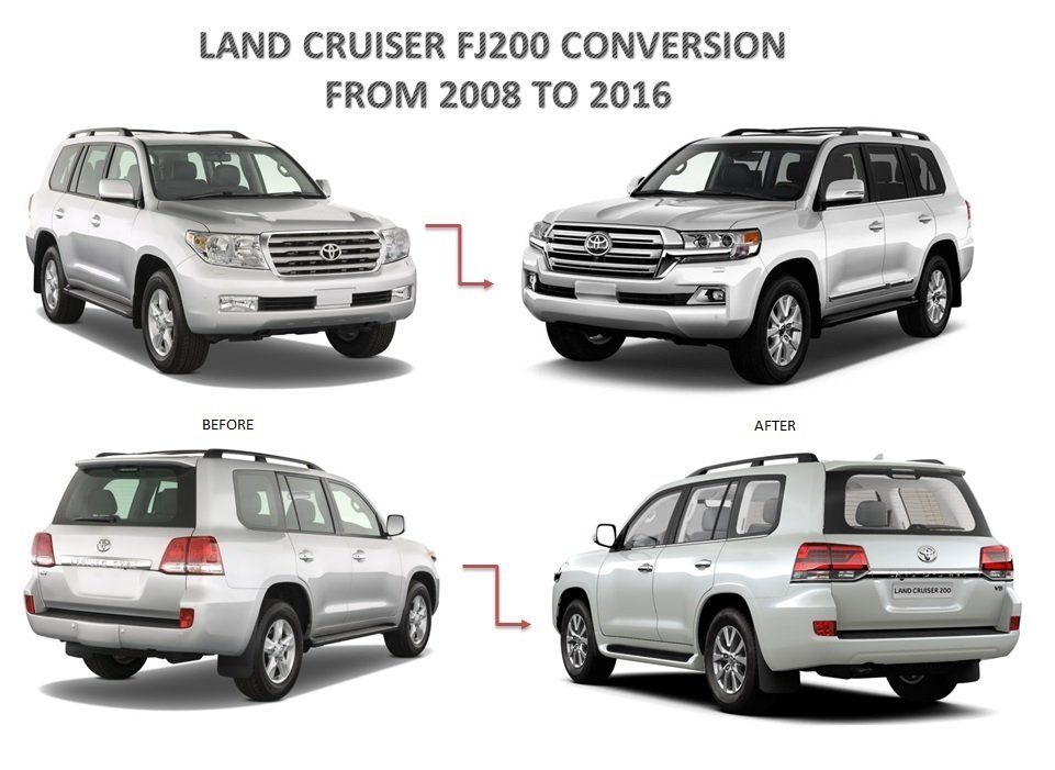 land cruiser 200 facelift kit