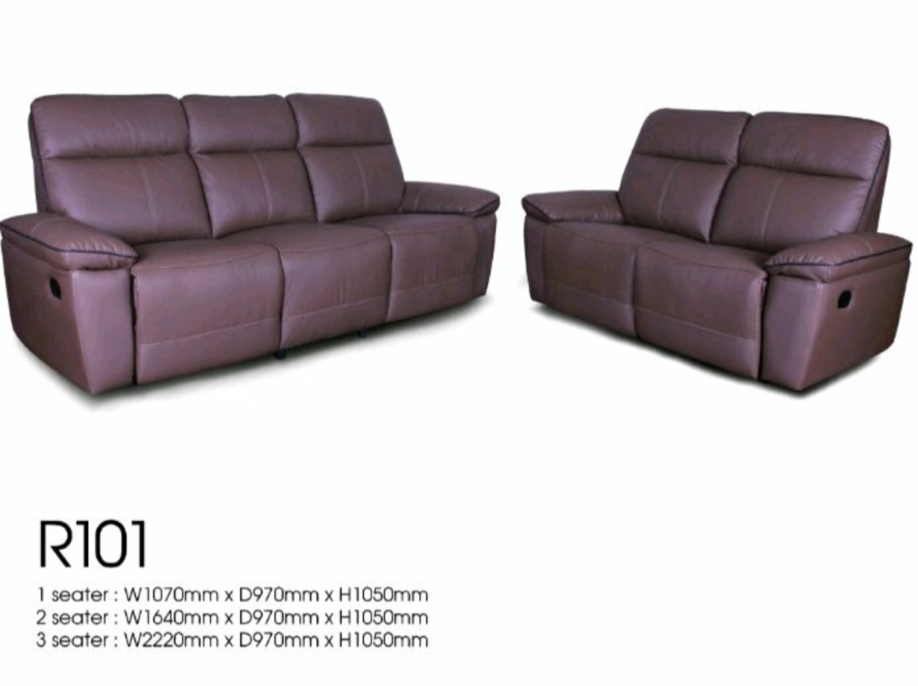 Special Sales half Leather Recliner Sofa