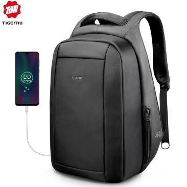 Tigernu Hidden Anti theft Zipper 15.6 inch Laptop Backpacks Water Repellent 20L Multi USB Charger