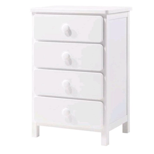 Design Series Chest Of Drawer - MELODY 4 DRAWERS CHEST - WHITE