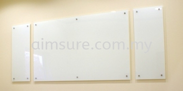 Tempered glass writing board on wall in Meeting Room