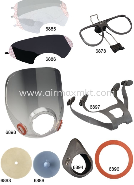 3M 6000 Series Replacement Parts Respirator PPE Selangor, Malaysia, Kuala Lumpur (KL), Puchong Supplier, Suppliers, Supply, Supplies | AIRMAX MARKETING SDN BHD