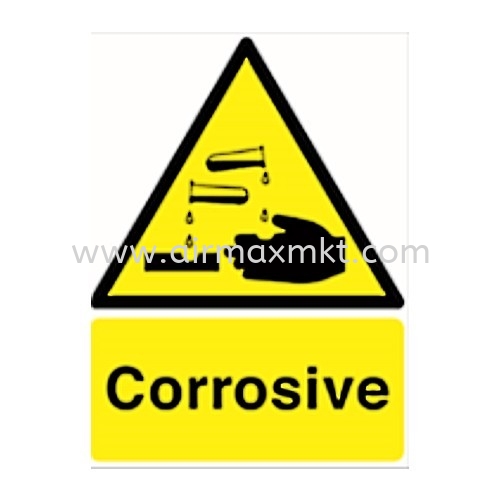 Corrosive Signage Safety Signs Selangor, Malaysia, Kuala Lumpur (KL), Puchong Supplier, Suppliers, Supply, Supplies | AIRMAX MARKETING SDN BHD