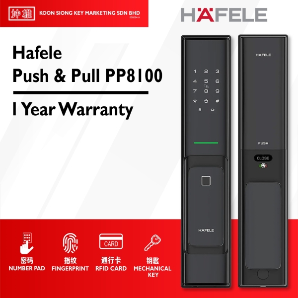 PP 8100 Hafele Digital Smart Locks Johor Bahru JB Malaysia Supplier, Supply, Supplies | KOON SIONG KEY MARKETING SDN BHD