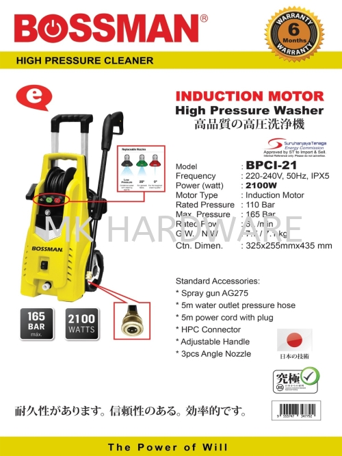 HIGH PRESSURE WASHER (INDUCTION MOTOR)