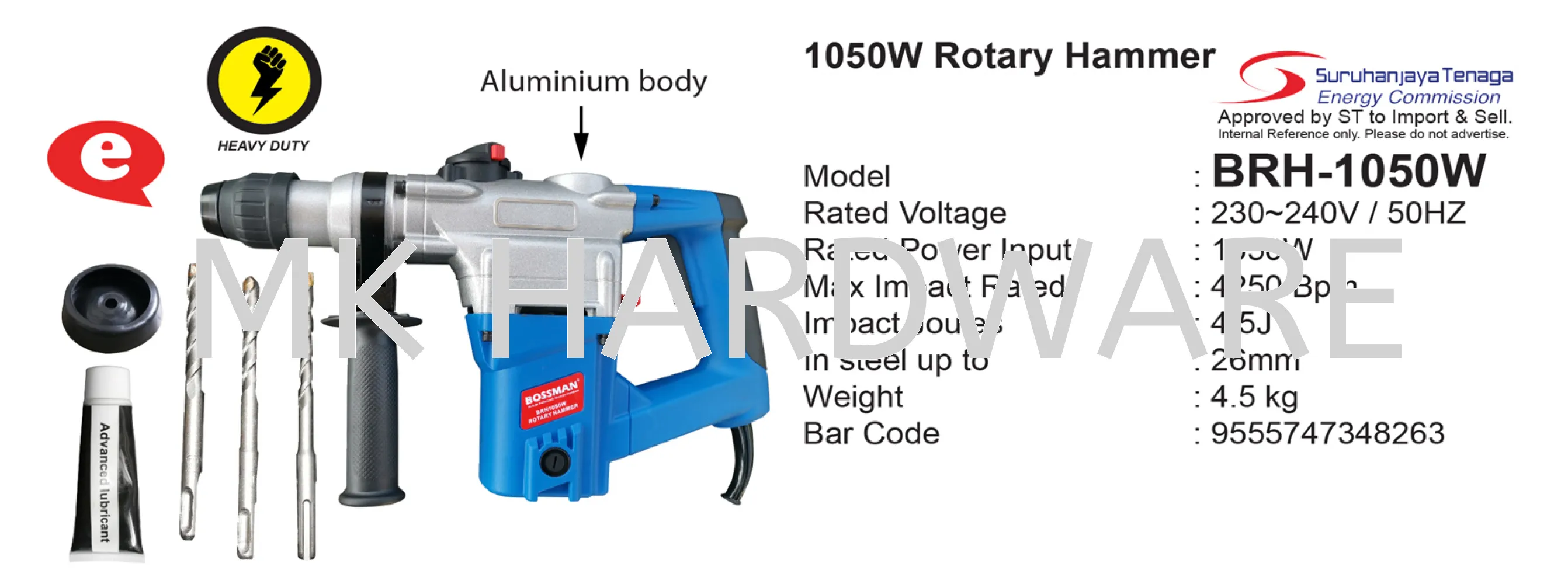 ROTARY HAMMER 1050W