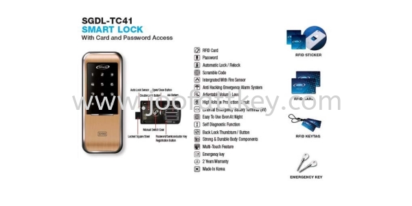 SGDL TC41 ST GUCHI DIGITAL LOCK JB Johor Bahru Malaysia Supply, Suppliers, Sales, Services | Joo Fatt Key Service