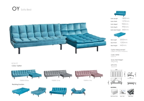 Metal Body frame Sofabed - OY