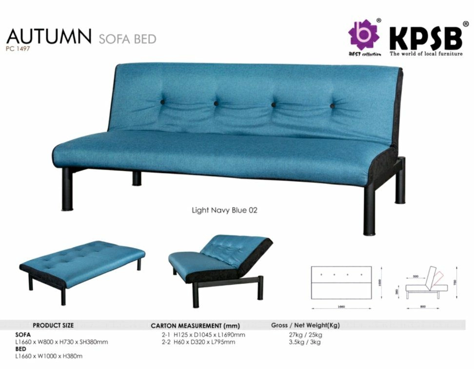 Autumn Sofabed (Blue)