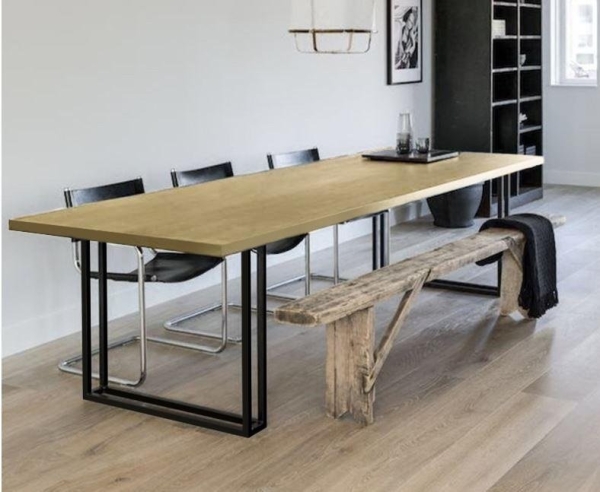 Retro Feels Rubber Wood 2.5 cm Thick Dining Table Dining Table Set Kitchen & Dining Malaysia, Selangor, Kuala Lumpur (KL) Supplier, Suppliers, Supply, Supplies | Like Bug Sdn Bhd