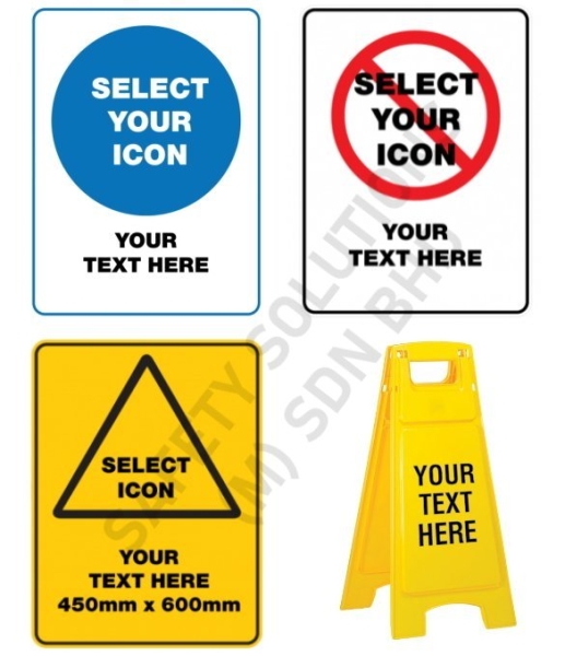 Custom-made Safety Signage & Labels Safety Signage & Labels Selangor, Malaysia, Kuala Lumpur (KL), Shah Alam Supplier, Suppliers, Supply, Supplies | Safety Solutions (M) Sdn Bhd