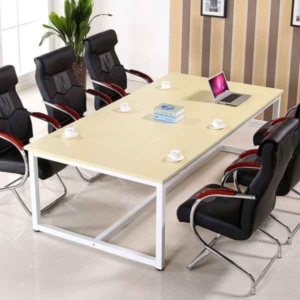  White Frame Steel Large Simple Office Meeting Table  Office Table Office Furniture Malaysia, Selangor, Kuala Lumpur (KL) Supplier, Suppliers, Supply, Supplies | Like Bug Sdn Bhd