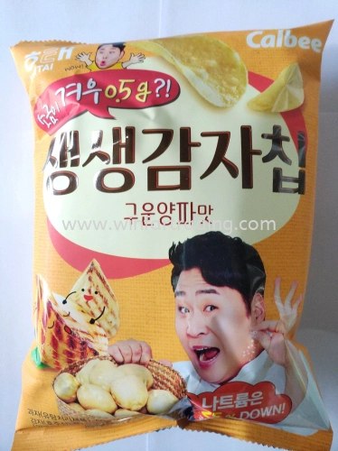 HAITAI POTATO CHIP ROASTED ONION FLAVOUR 60G 8801019610035