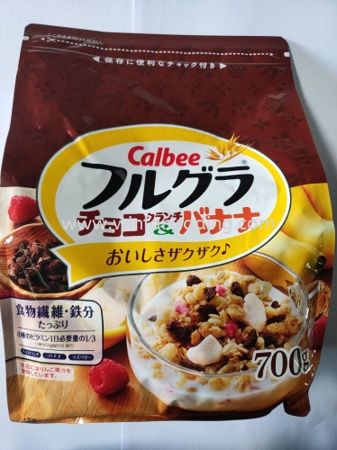 CALBEE FRUIT GRANOLA CHOCO CRUNCH BANANA 700G BC 4901330743307