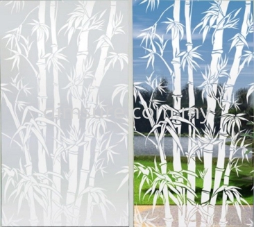 Frosted film design 19 (bamboo)