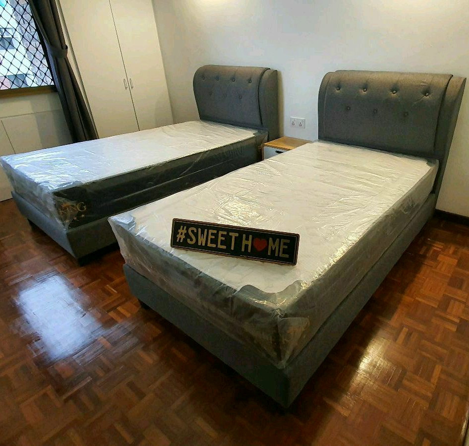 Eco Bloom Super Single bedsets with mattress 42'' x 73''