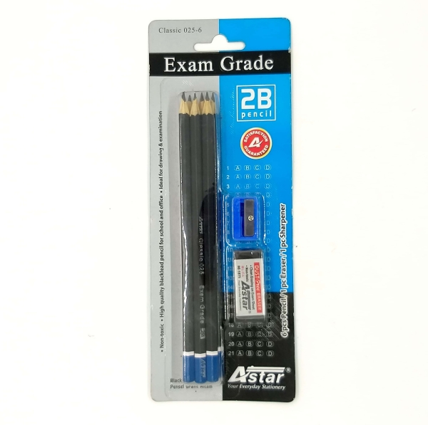 Astar Exam Grade 2b Pencil 6's Stationery Set Stationery & Craft Johor Bahru (JB), Malaysia Supplier, Suppliers, Supply, Supplies | Edustream Sdn Bhd