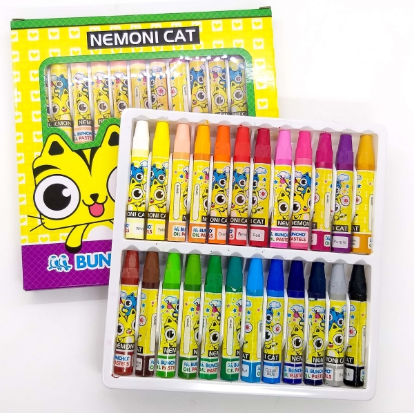 Buncho Nemoni Cat Oil Pastels 24 Colors Crayons & Pastels Art Supplies Stationery & Craft Johor Bahru (JB), Malaysia Supplier, Suppliers, Supply, Supplies | Edustream Sdn Bhd