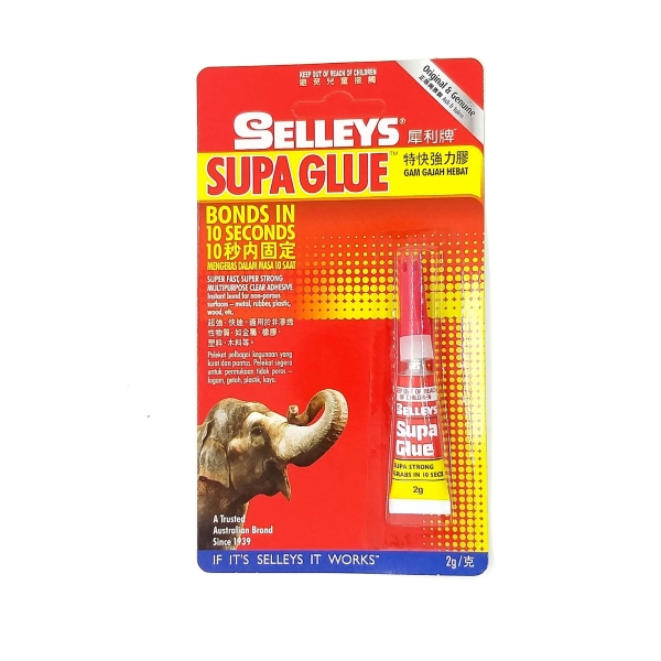 Selleys Supa Glue 2g Glue & Adhesive School & Office Equipment Stationery & Craft Johor Bahru (JB), Malaysia Supplier, Suppliers, Supply, Supplies | Edustream Sdn Bhd