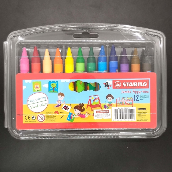 Stabilo Wax Crayon 12 Colours Crayons & Pastels Art Supplies Stationery & Craft Johor Bahru (JB), Malaysia Supplier, Suppliers, Supply, Supplies | Edustream Sdn Bhd