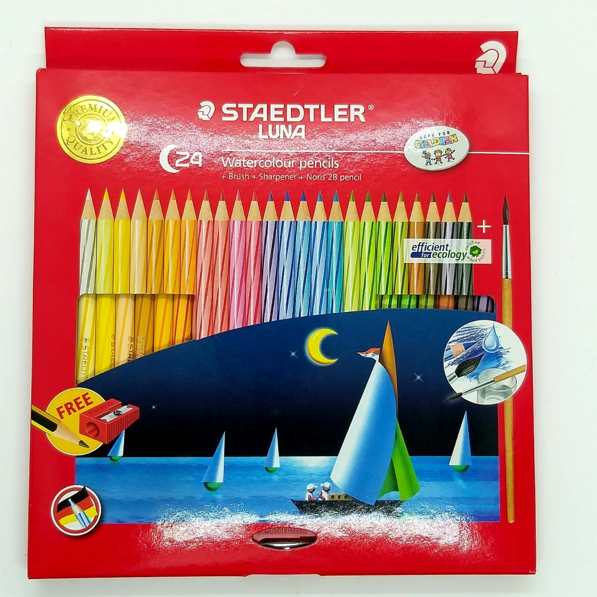 STAEDTLER Luna 24 Colours Coloured Pencil (24 pcs)