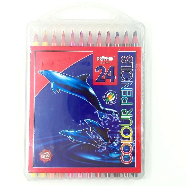 Dolphin Colour Pencil 24 Colors Color Pencils Art Supplies Stationery & Craft Johor Bahru (JB), Malaysia Supplier, Suppliers, Supply, Supplies | Edustream Sdn Bhd