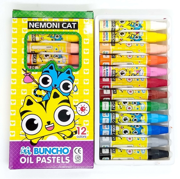 Buncho Nemoni Cat Oil Pastels 18 Colors Crayons & Pastels Art Supplies Stationery & Craft Johor Bahru (JB), Malaysia Supplier, Suppliers, Supply, Supplies | Edustream Sdn Bhd