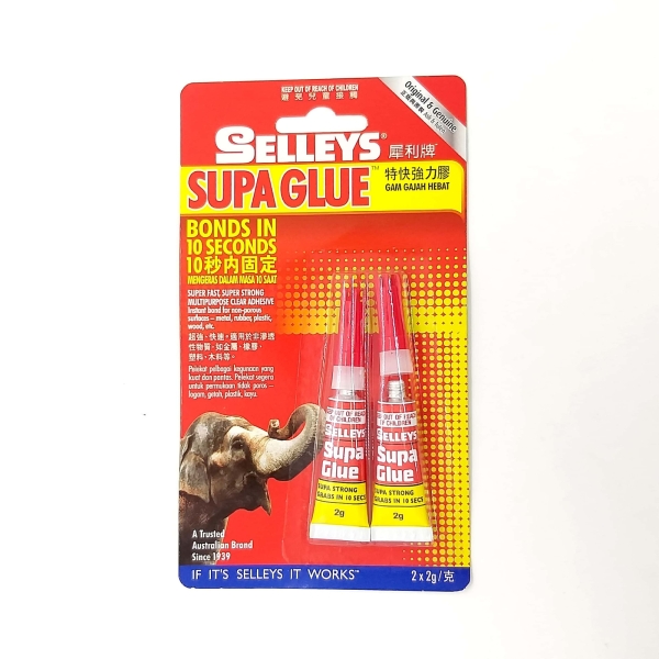 Selleys Supa Glue 2g 2's Glue & Adhesive School & Office Equipment Stationery & Craft Johor Bahru (JB), Malaysia Supplier, Suppliers, Supply, Supplies | Edustream Sdn Bhd