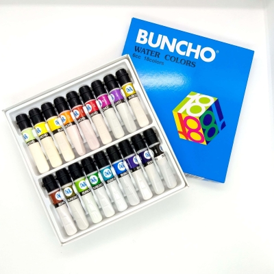 Buncho Water Color 6cc 18 Colors