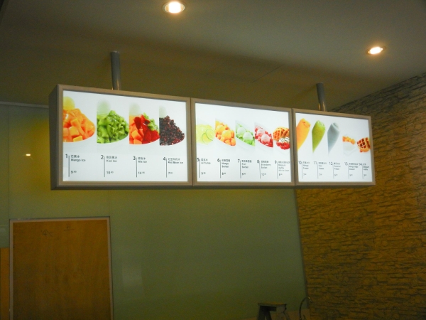 Aluminium lightbox with surface acrylic sheet c/w inkjet sticker Menu & Advertising Display Lightbox Johor Bahru JB Malaysia LED Displayboard, Signboard Design | VETER SIGN SDN BHD