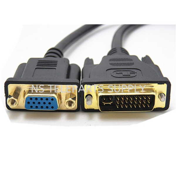 DVI 24+5 (M) TO VGA (HD 15F)  HDMI, VGA/RGB & DVI Cable Cable Products Seremban, Malaysia, Negeri Sembilan Supplier, Suppliers, Supply, Supplies | NS Teleparts Supply