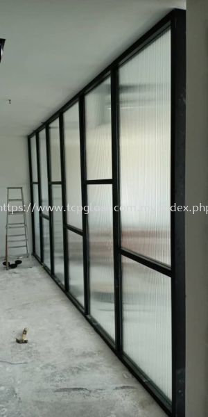 Shopfront Aluminium Frame with Reeded Glass SHOPFRONT GLASS / GLASS PARTITION Selangor, Malaysia, Kuala Lumpur (KL), Puchong Supplier, Suppliers, Supply, Supplies | TCP Glass Trading Sdn Bhd