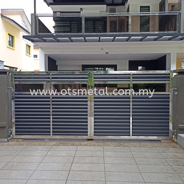 SSG042 Stainless Steel Gate Johor Bahru (JB) Design, Supplier, Supply | OTS Metal Works