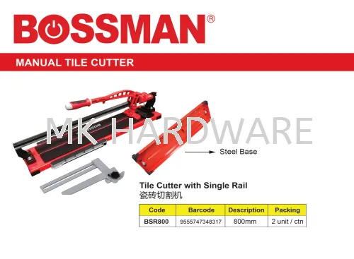 TILE CUTTER WITH SINGLE RAIL (800MM)