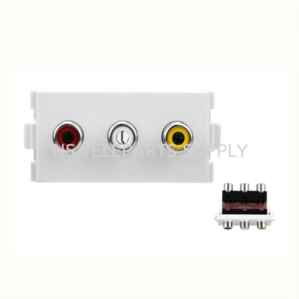 RCA F/F Face Plate Converter Seremban, Malaysia, Negeri Sembilan Supplier, Suppliers, Supply, Supplies | NS Teleparts Supply