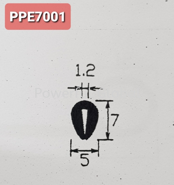 Rubber Profile U Shape Seal PPE7001 EPDM /NBR Nitrile /Neoprene Rubber Extrusion Malaysia, Selangor, Kuala Lumpur (KL), Rawang Manufacturer, Supplier, Supply, Supplies | Powerful Global Supplies