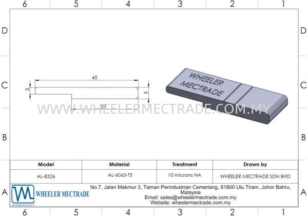 Tool Box Holder Profile  Other Profiles Aluminium Profiles Aluminium Malaysia, Johor Bahru (JB), Ulu Tiram Manufacturer, Supplier, Supply, Supplies | Wheeler Mectrade Sdn Bhd