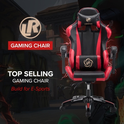 LR Height Adjustable Reclining Gaming Chair