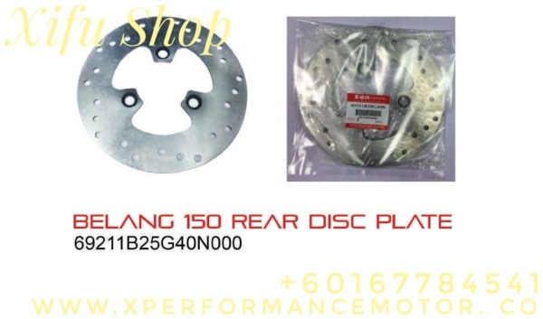 REAR BRAKE DISC PLATE SUZUKI BELANG 150  Others Johor Bahru JB Supply Suppliers | X Performance Motor