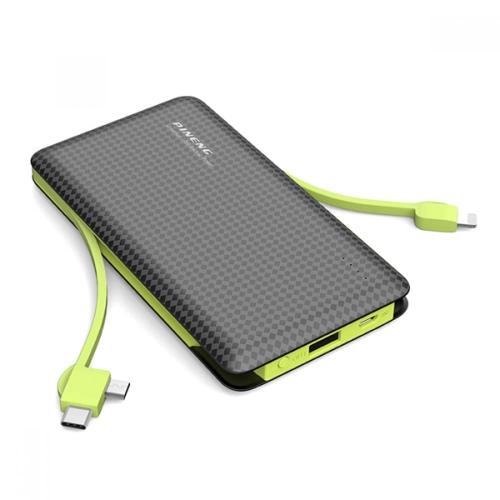 PINENG PN-956 10000mAh Built-In 2 Cable Lithium Polymer Power Bank